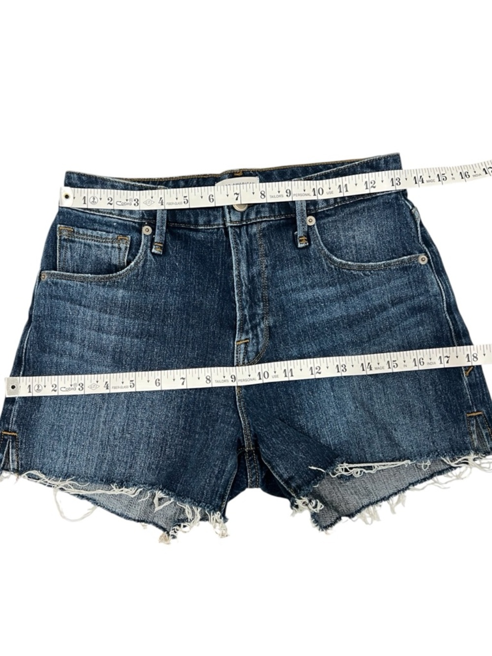 Good American Cut Off Denim Shorts - Picture 8 of 11